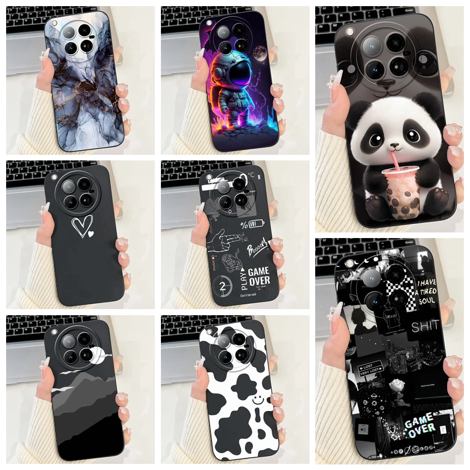 

For Infinix Zero 40 4G X6860 Case Liquid Silicone Soft TPU Back Cover For Infinix Zero 40 5G X6861 Funda Gothic Black Night Capa