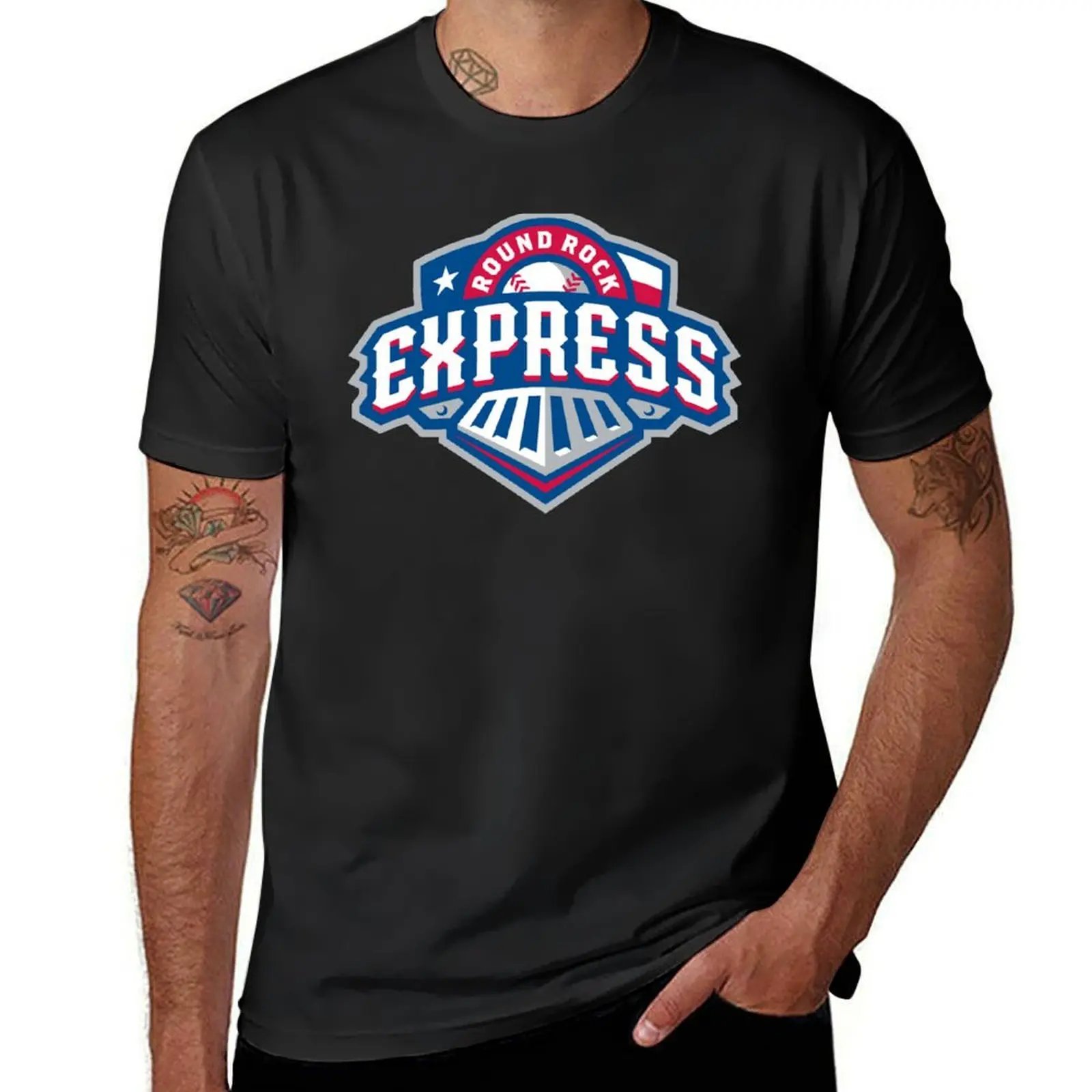 Round Rock Express T-Shirt Blouse plus sizes plain t shirts men