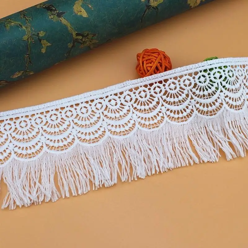 Lace Trim Tassel Decaration Women's Clothing for Doll House Decoration Bedding Wedding Dresses Accessories DIY Handmade 6XDA