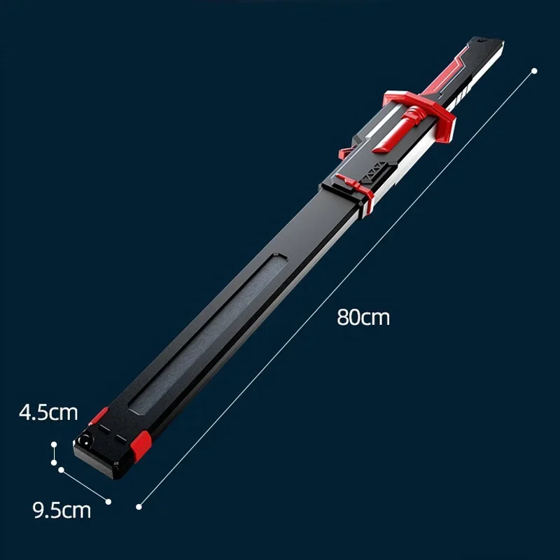 80cm Kolorowy Świecący Miecz Streamer Piao Bo Zhe z Efektem Iskier i Dymu, Miecz Świetlny, Zabawki dla Dzieci i Dorosłych, Rekwizyty Świąteczne