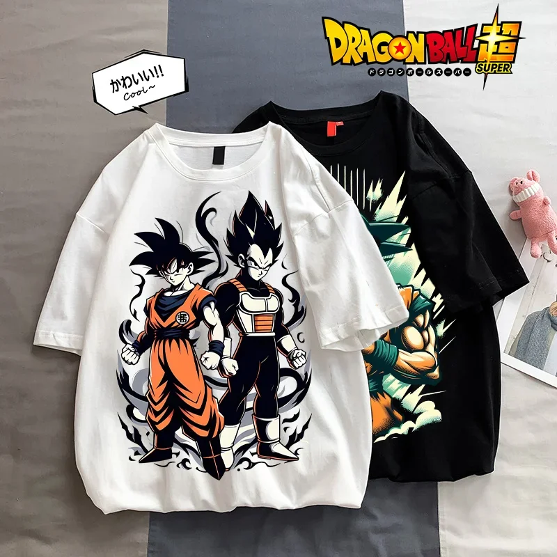 

Dragon Ball Men T-shirts Goku Cartoon Anime Printed Short Sleeves Casual Adult Tees Round Neck Top Boutique Boys Summer Clothes