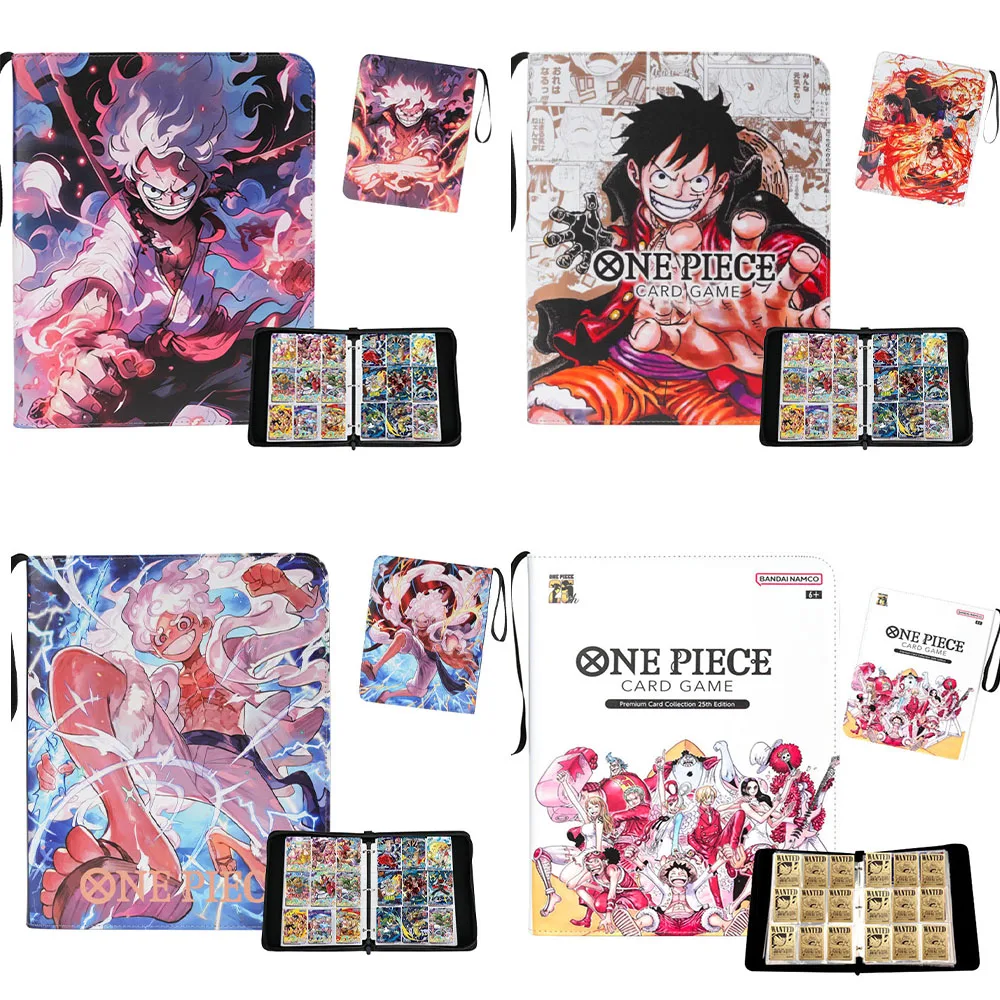 One Piece Card Book 5th Gear Nika Road Storage BookSun God 5th Gear One Piece OPCG 540pcs Card Holder 9 Grid Collection Book