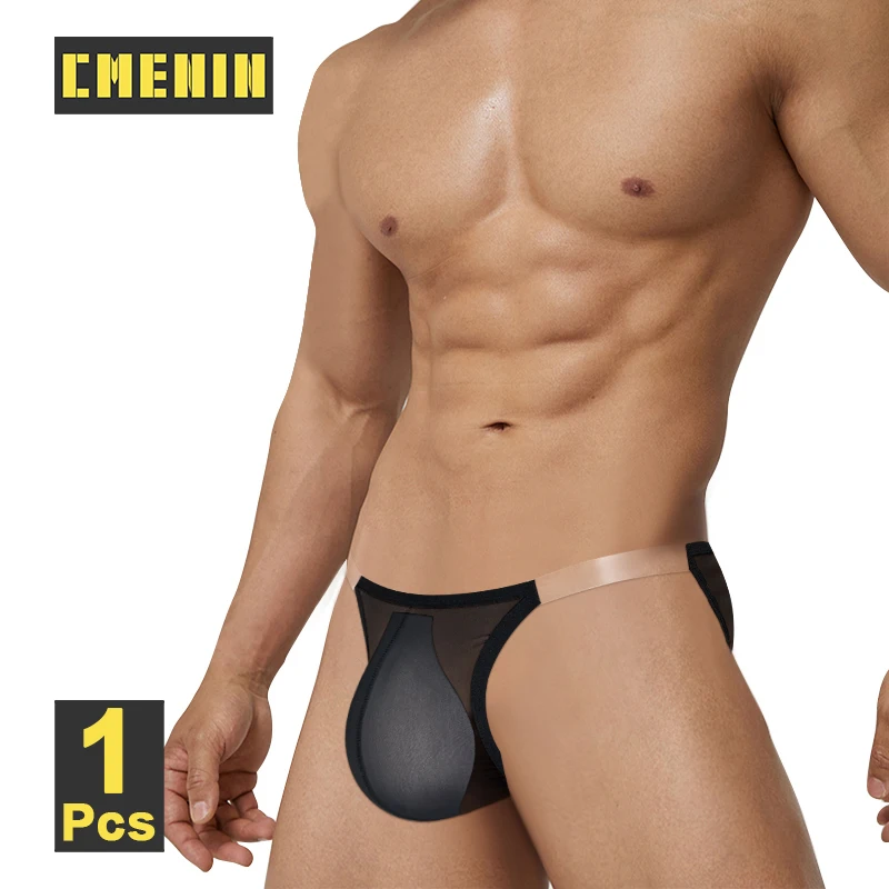 CMENIN Sexy Men Underwear Ultra-thin Transparent Mesh Men\'s Panties Sissy Gays Male Underpants Bikini Gays Men Panties Briefs