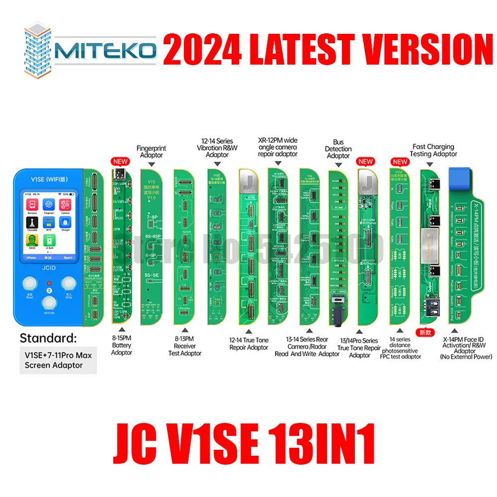

JC V1SE Programmer Ture Tone Repair for Phone 7 7P 8 8P X XR XS XSMAX 11 ProMAX 12 13 Battery Fingerprint SN Reader