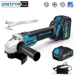 125mm Cordless Brushless Rechargeable Electric Angle Grinder Grinding Machine DIY Woodworking Power Tool For Makita 18V Battery