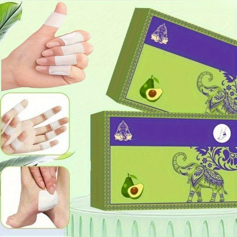 50PCS Breathable Anti-Crack Patches Individually Wrapped Finger Foot Skin Care For Autumn Winter Sports Office School Travel