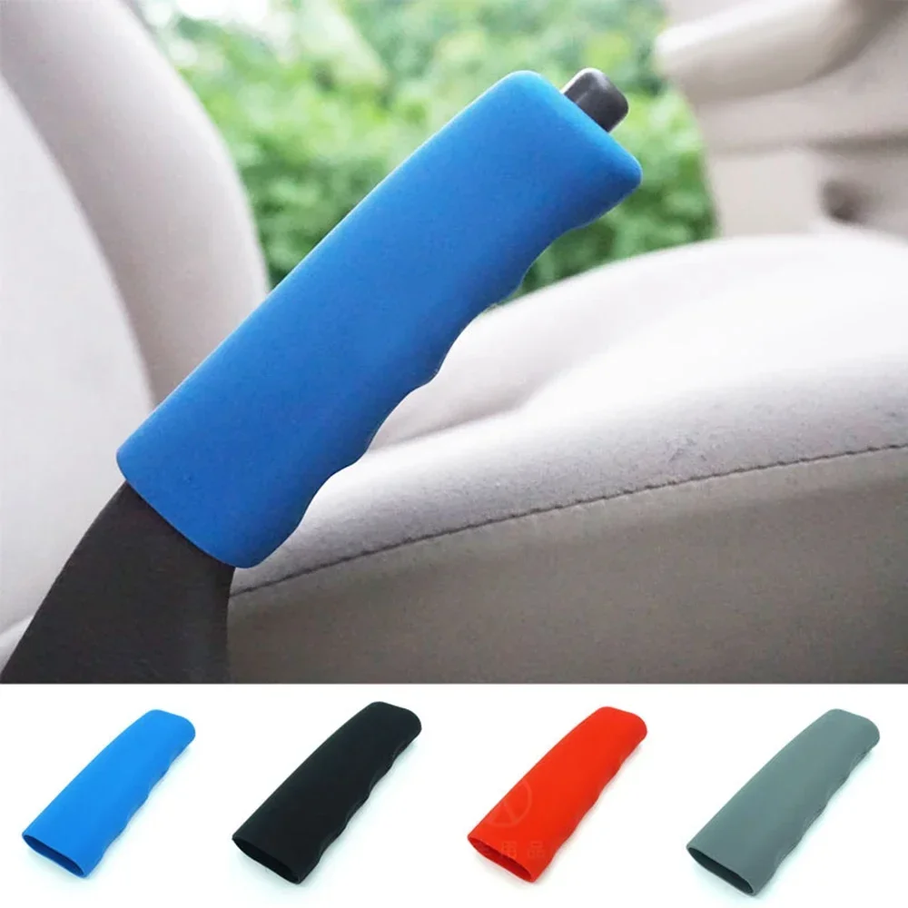 Hand Brake Set Universal Car Handbrake Sleeve Silicone Gel Cover Anti-Skid Auto Parking Brake