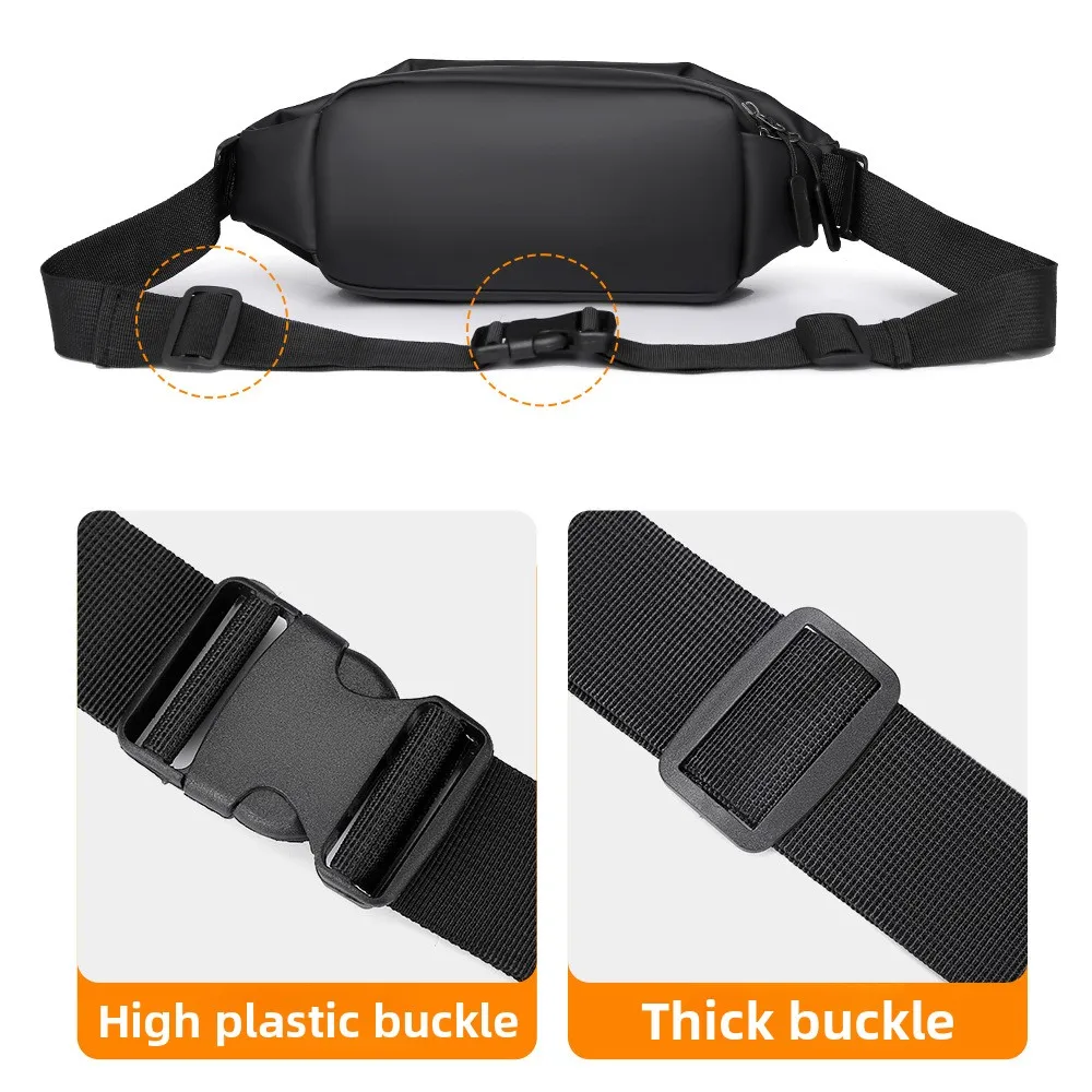 Men's Single Shoulder Crossbody Chest Bag Functional Design Versatile and Fashionable for Daily Commuting Small Crossbody Bag