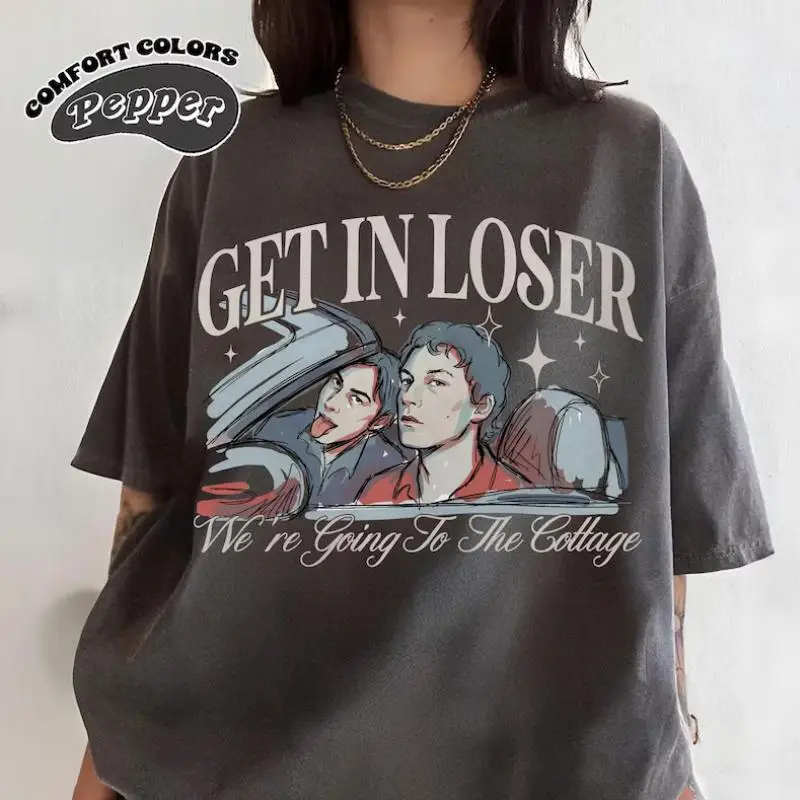 Get In Loser We’re Going To The Cottage Shirt,Heated Rivalry Inspired Hockey Romance Tee,Ilya Rozanov Shane Hollander Fan Gift