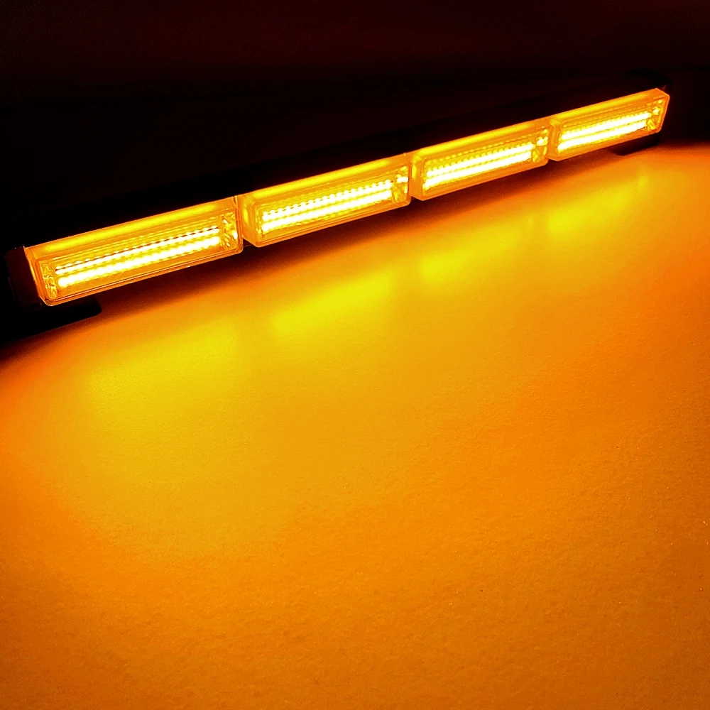 Bright Linear COB LED Emergency Strobe Light Bar for Vehicles Law Enforcement Traffic Advisor Car Hazard Warning Signal Lights