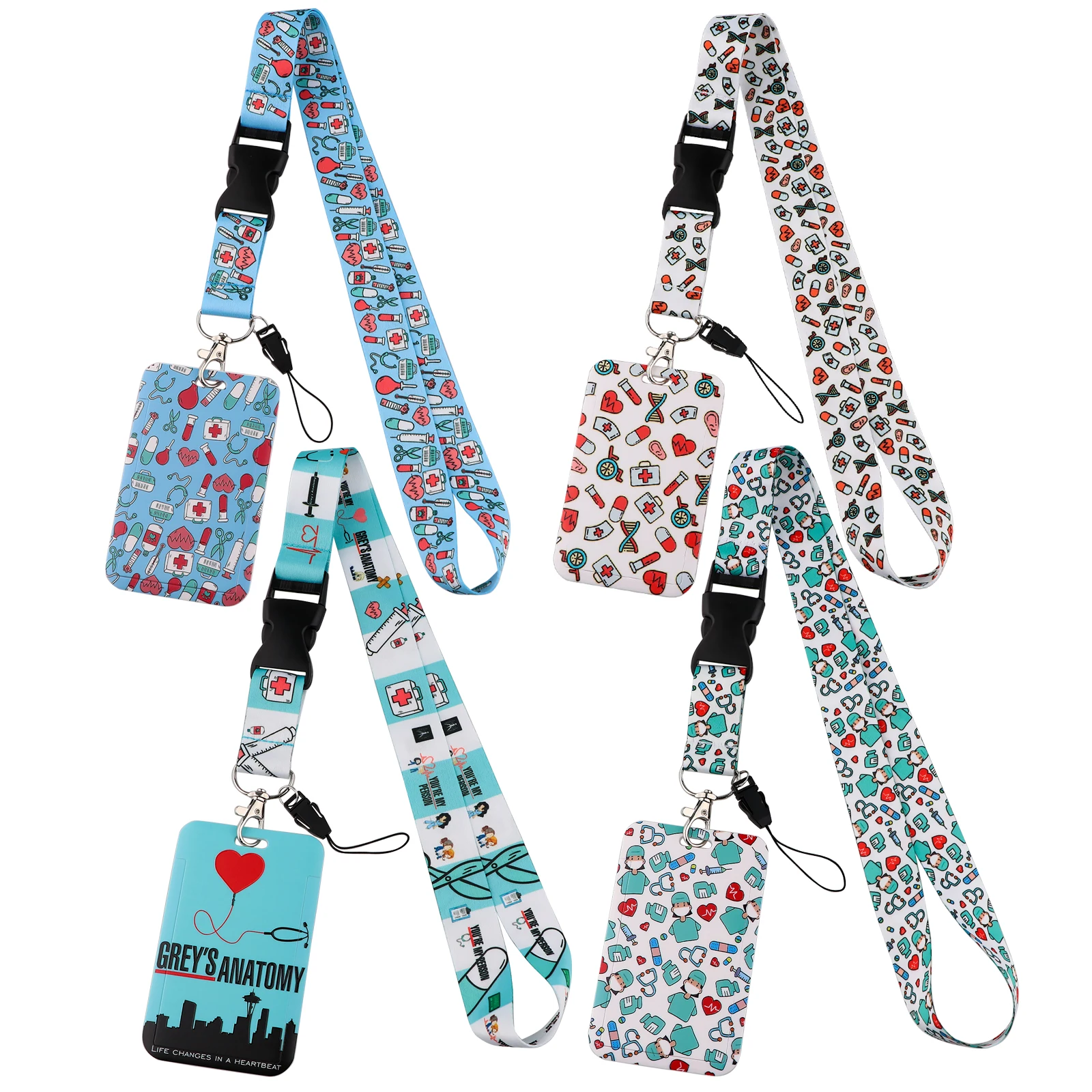 Mobile Phone Lanyard Doctor Nurse Neck Strap Lanyards for Key ID Card Gym Cell Phone Straps USB Badge Lanyards Camera Rope