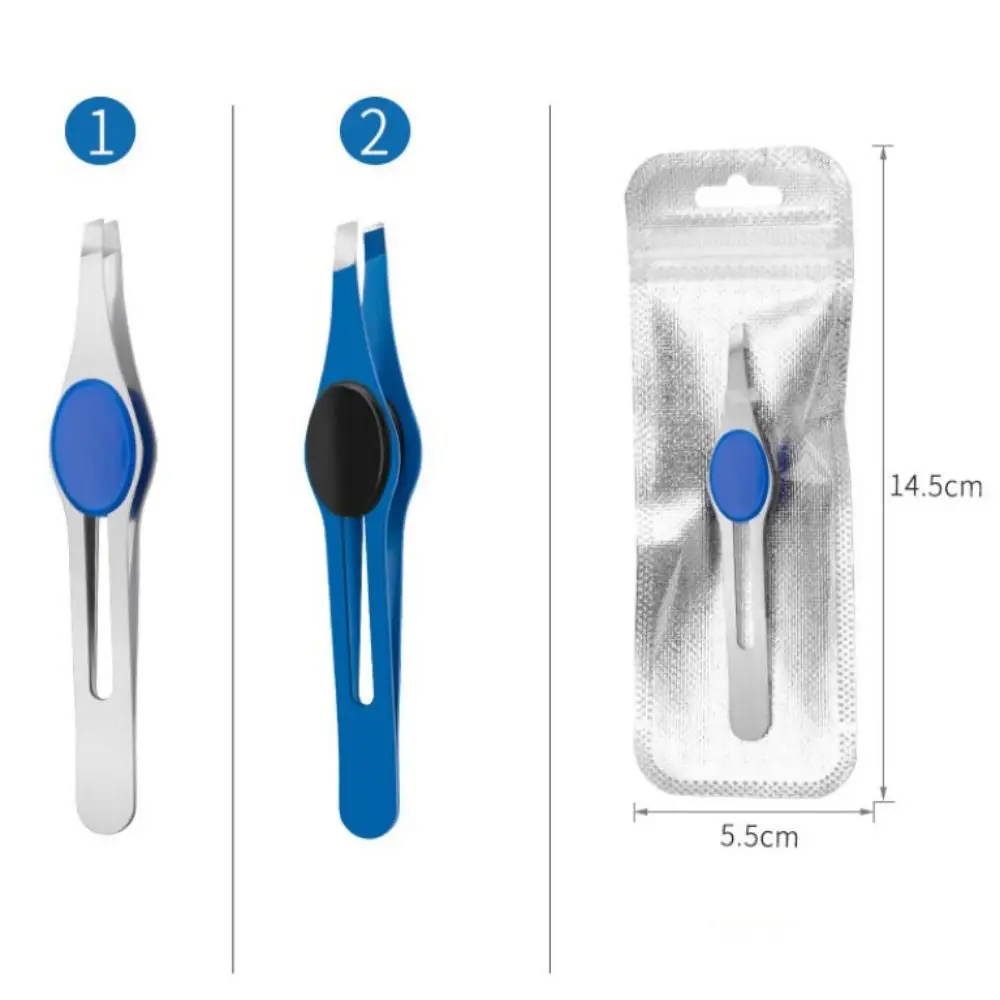 Pince à épiler beauté des cheveux extracteur de poils fins pinces à sourcils inclinées outil de maquillage professionnel sourcil en acier inoxydable