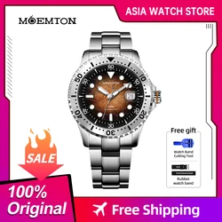 MOEMTON Men's mechanical watch Sapphire watch mirror 10bar waterproof sports diving watch M126.BSSA01