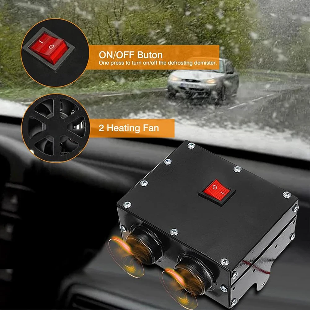 12V 24V 500W Vehicle Interior Heater for Trucks Campers Caravans Construction Machinery with Consumption Design