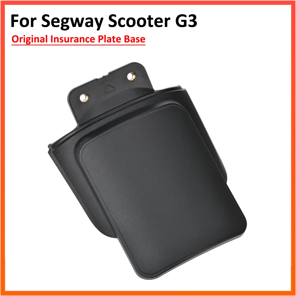 Base de plaque d'assurance originale pour Scooter électrique Ninebot MAX G3, coque réfléchissante pour permis de garde-boue arrière, accessoires en plastique