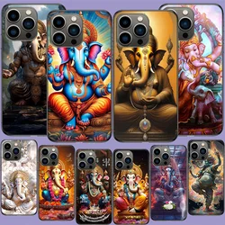 Ganesh lord Phone Case For Apple Iphone 16E 16 13 Pro Max Coque 15 14 Plus Clear 12 Mini 11 Pro Cover Cute Fundas Silicone Soft