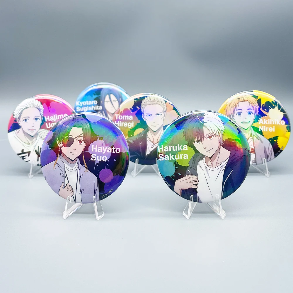 

Anime WIND BREAKER Nirei Akihiko Sakura Haruka Suo Hayato Pins Badge Cosplay Cartoon Garniture Itabag Bedge Button Brooch DADGE