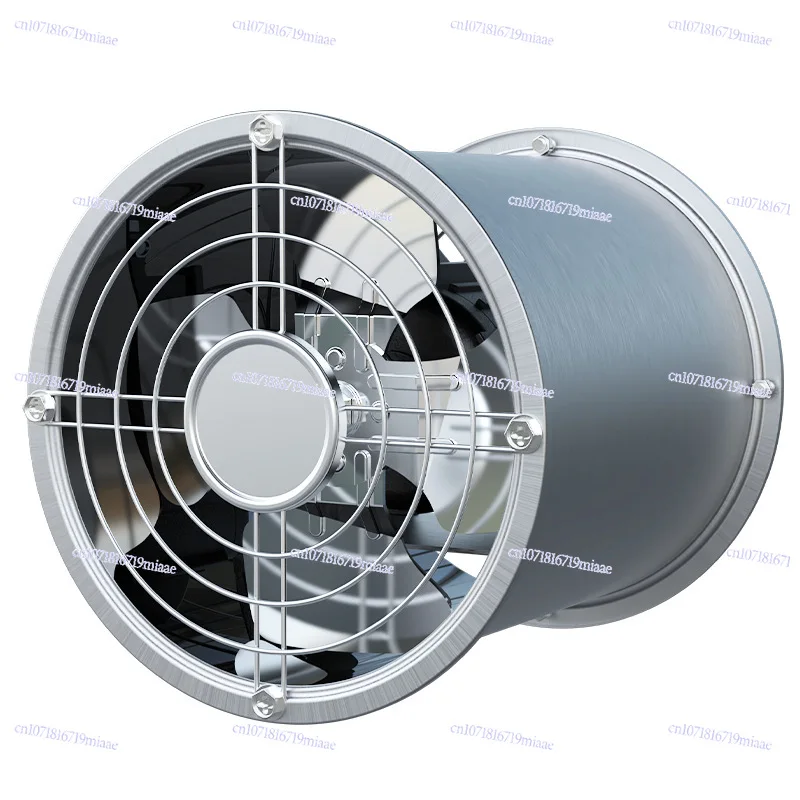 Powerful industrial exhaust fan Household kitchen ventilation cylinder axial flow exhaust fan Basement exhaust fan