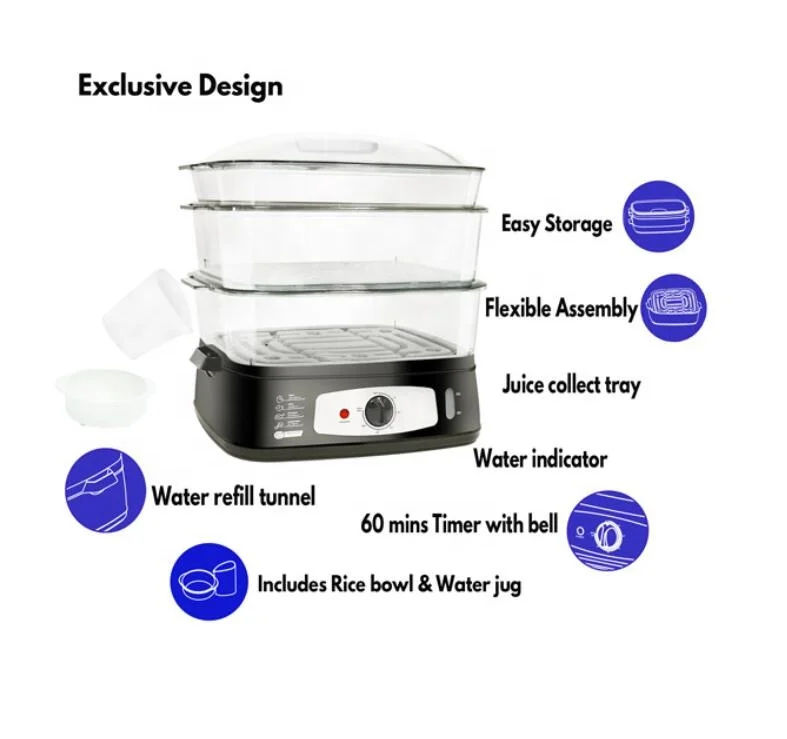 Vaporizzatori elettrici per alimenti multifunzione industriali per cottura a vapore della migliore vendita in fabbrica