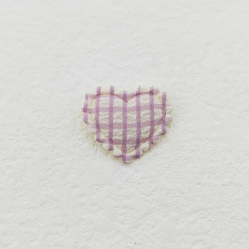 100 Stück 2,5x2,1CM Mini-Gitter-Herz-Applikationen zum Aufnähen auf Kleidung, Hüten, DIY-Kopfbedeckungen, Haarspangen, Dekorationszubehör – Detail 10