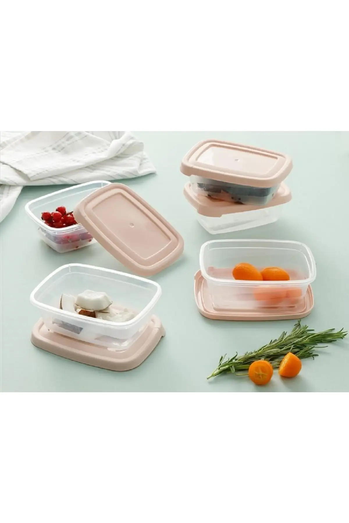 DOLBOVI Navy plastic storage container set 3x300 Ml powder