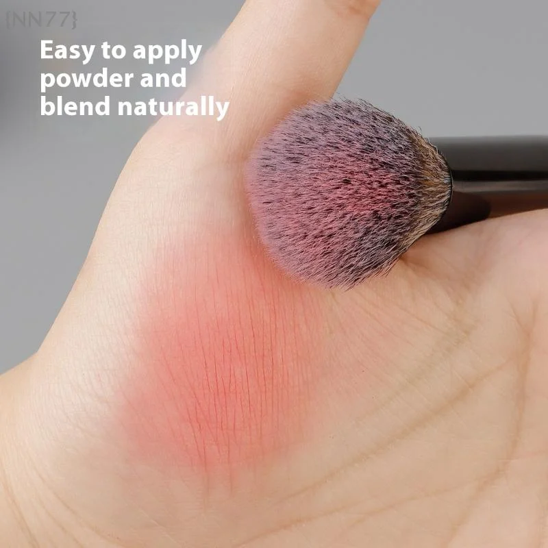 مجموعة فرش مكياج احترافية برأسين على شكل حرف U مكونة من 2/3 قطعة - فرش كريم الأساس وظلال العيون والكونتور - مثالية لمجموعة مستحضرات التجميل للسفر