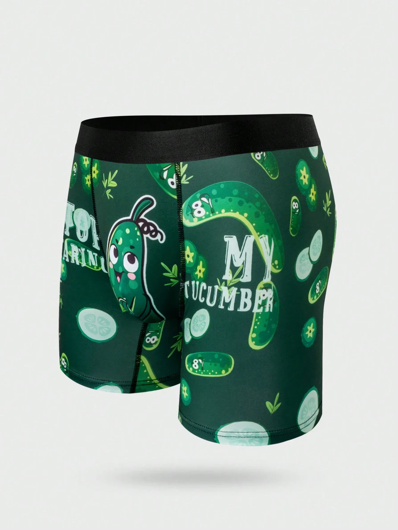 

Mens Cucumber Print Boxer Shorts Casual Underwear