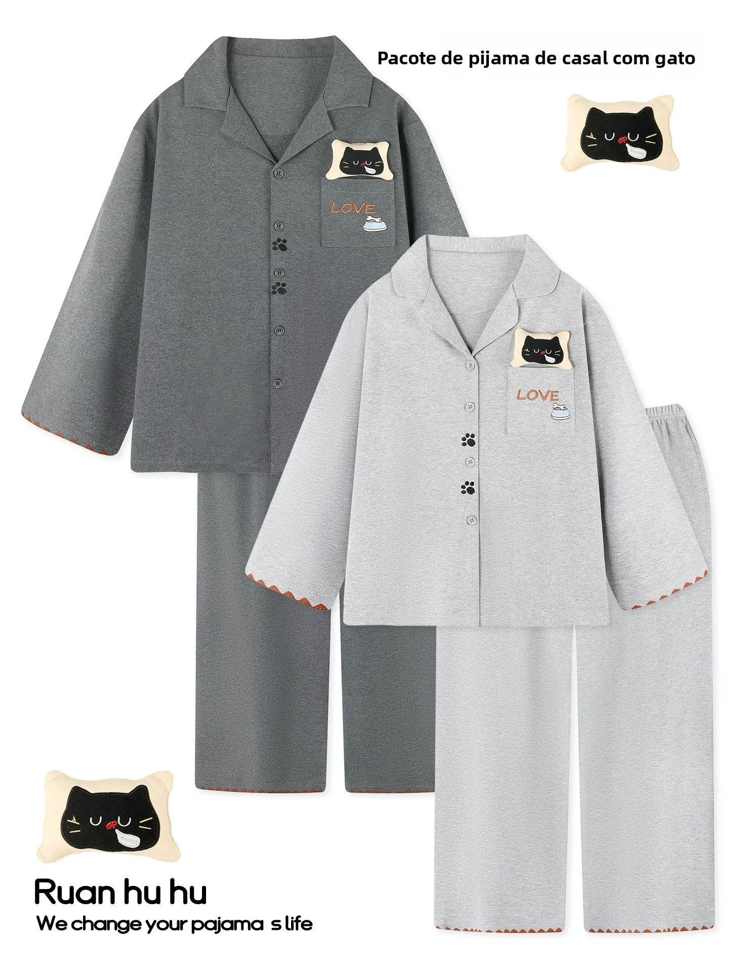 cute-3d-cotton-pajamas-couple-sleepwear-women's-long-sleeve-home-clothes-set-teenage-boys-spring-autumn-comfortable-soft
