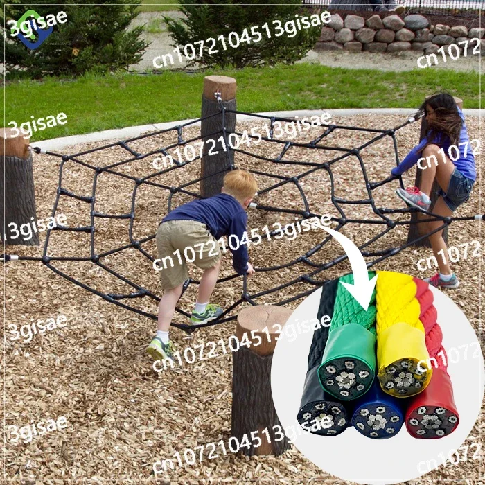 3mx4m 16 Strands Combination Wire Rope Climbing Net for Playground Equipment