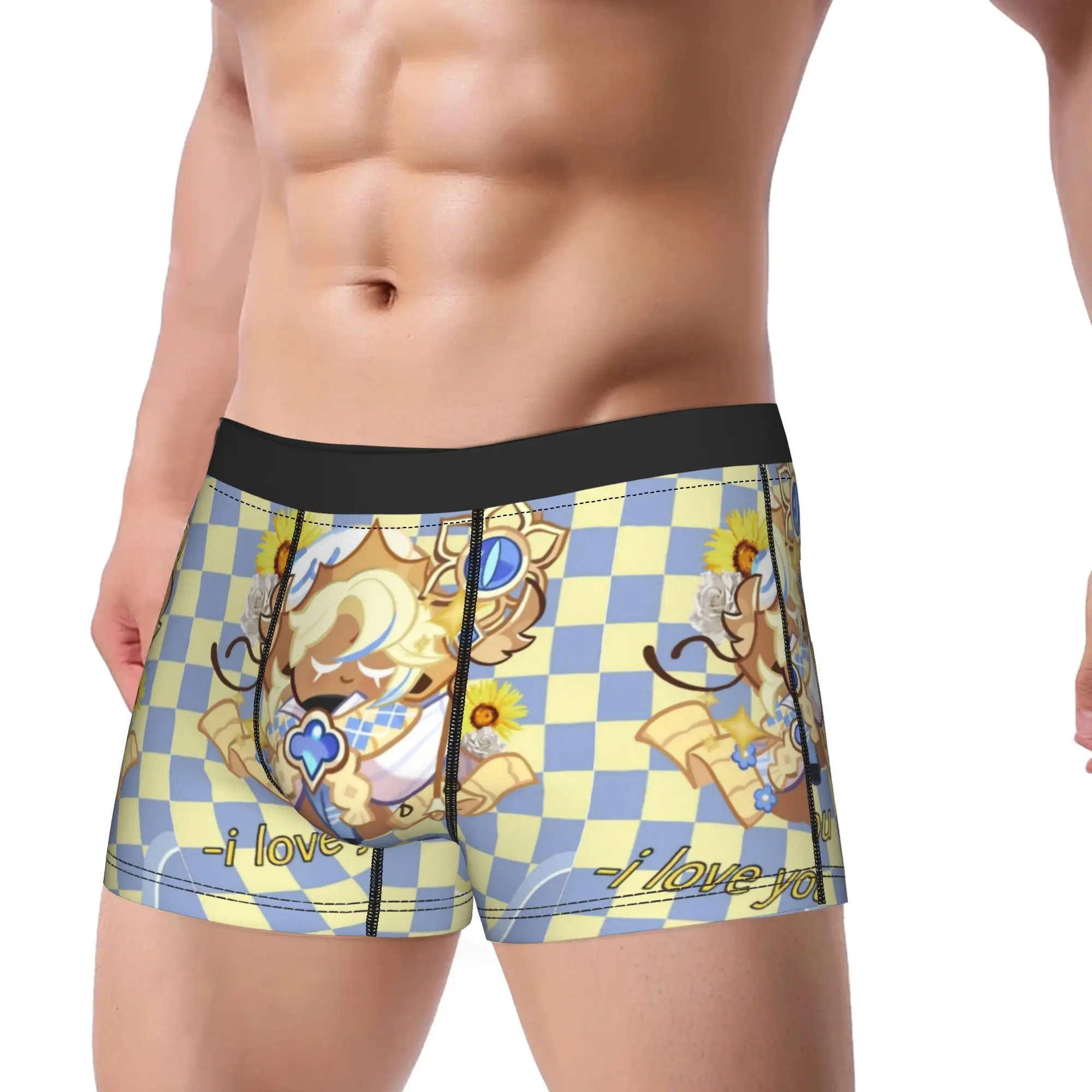Pure Vanilla Men Underwear Cookie Run Kingdom Boxer Briefs Shorts Panties Funny Soft Underpants for Male S-XXL
