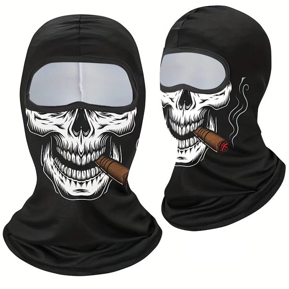 Balaclava Mask For Men Cycling Cap Motorcycle Sun Protection Full Face Cover Fishing Hat Bicycle Bike Bandana Neck Gaiter Black