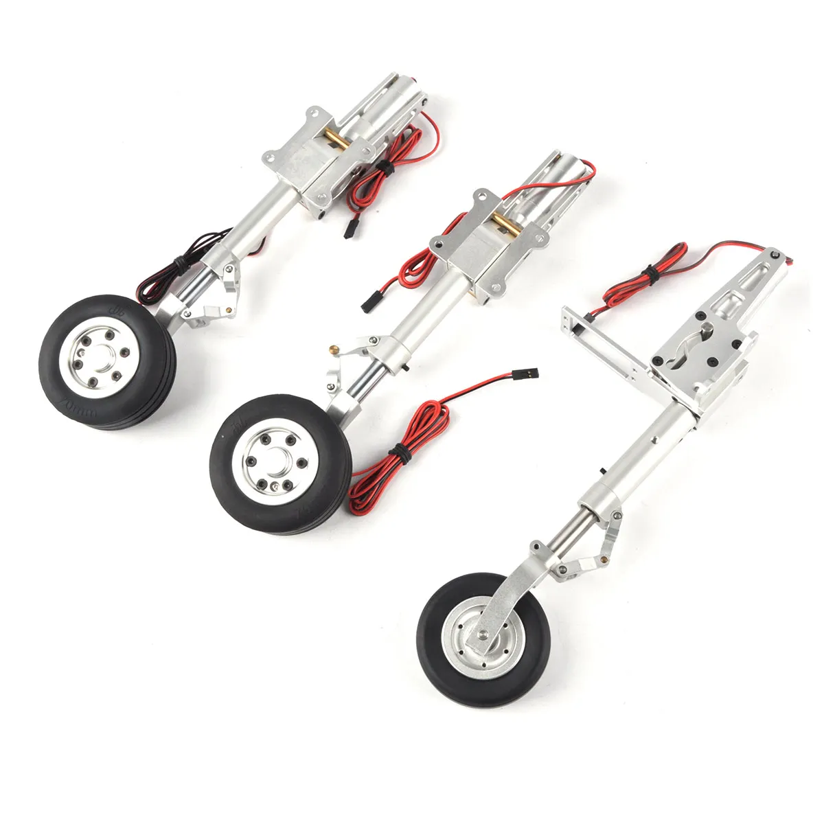 JPHOBBY ER150 Electric Landing Gear Full Set Support 12-17 Kg With Brakes for Skymaster F15 1.42M RC Aviation Jets Plane