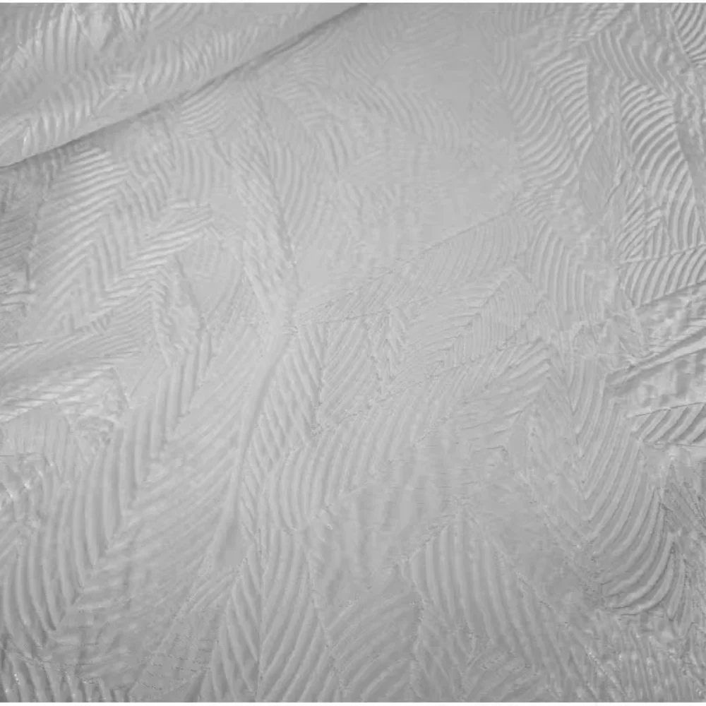 

Белая блестящая жаккардовая ткань неправильной формы для весенне-осенних курток, брюк, юбок, дизайнерская креативная модная ткань, шитье своими руками