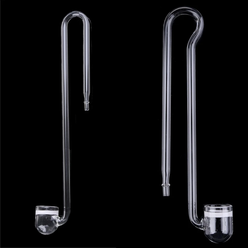 Glass CO2 Diffuser Atomize Fit for Tanks below 20 US Gallons Shaped R Shaped