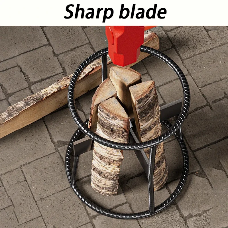 Manual Wood Splitter Machine Fireplace Outdoors Splitting Wood Wedge Metal Firewood Divider Carpentry Log Splitter Separator