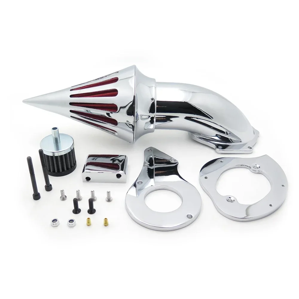 

Aftermarket Motorcycle Spike Air Cleaner Kits Intake Filter For Honda Shadow 600 VLX600 1999-2013 Chromed