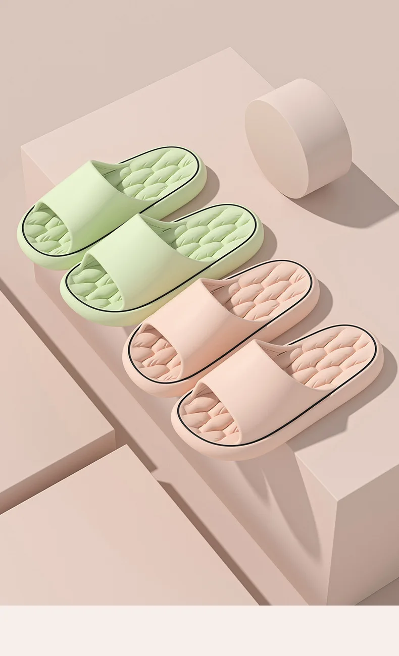 Superleichte weiche Hausschuhe, einfache Mode-Slides, elastische EVA-Schuhe, bunte Turnschuhe in der Tür, Badezimmer-Flip-Flops – Detail 12