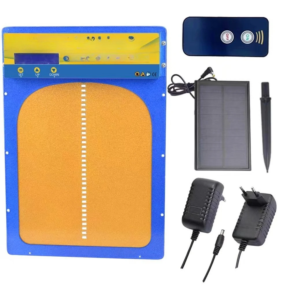 Remote control chicken coop door, aluminum alloy timed anti-clip chicken coop door, chicken coop door