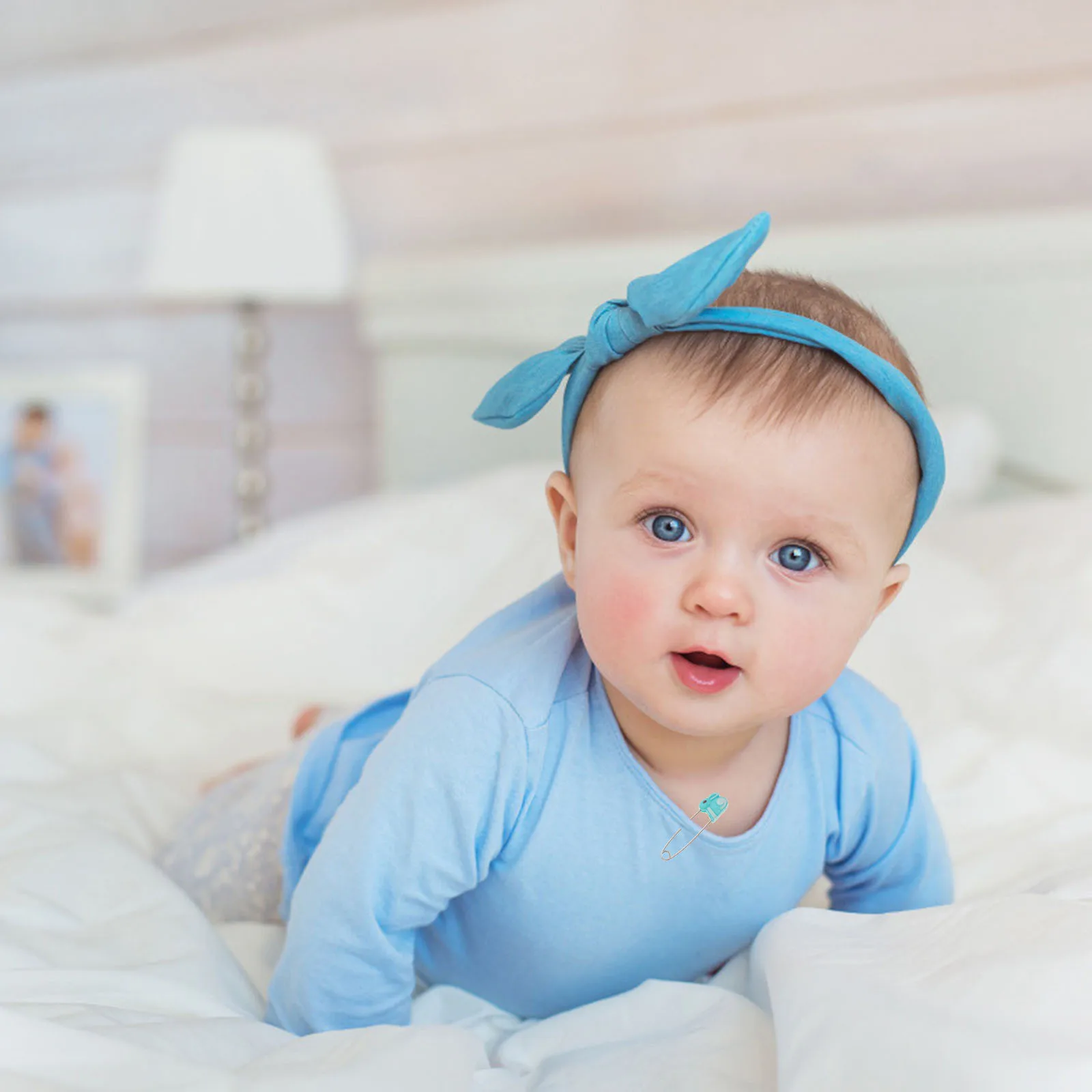 10 قطعة دبابيس مشبك أمان كرتونية على شكل حيوان من الفولاذ المقاوم للصدأ على شكل حرف U قفل للحفاضات والملابس والجوارب