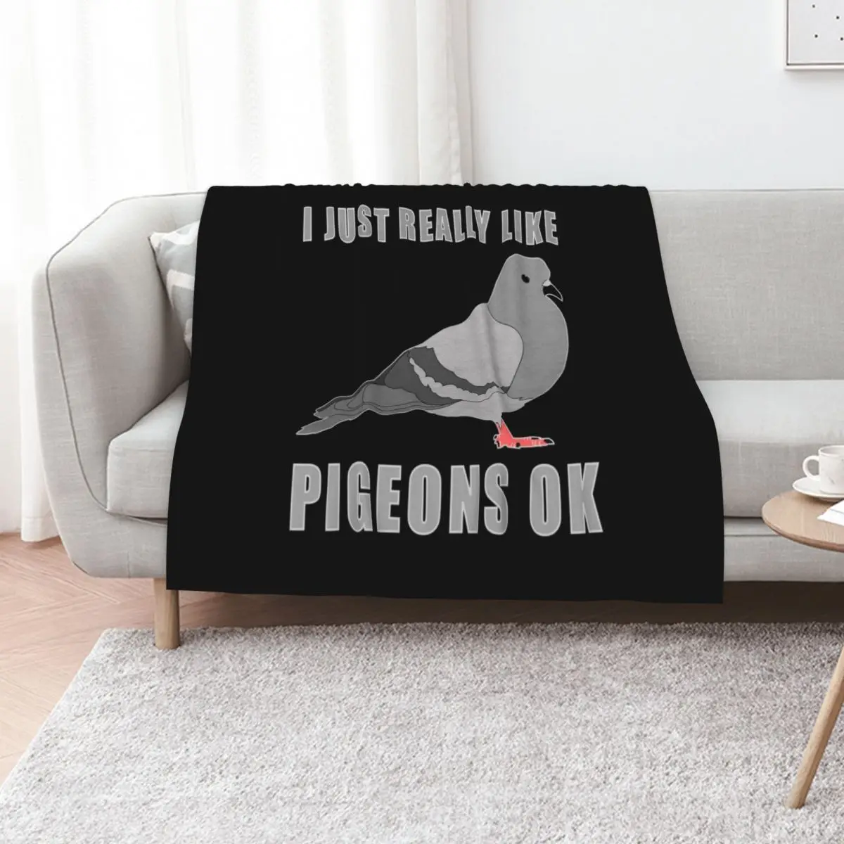 I Just Really Like Pigeons Ok Throw Blanket For Sofa Thin Summer Beddings christmas gifts Beach Thins Luxury Blankets