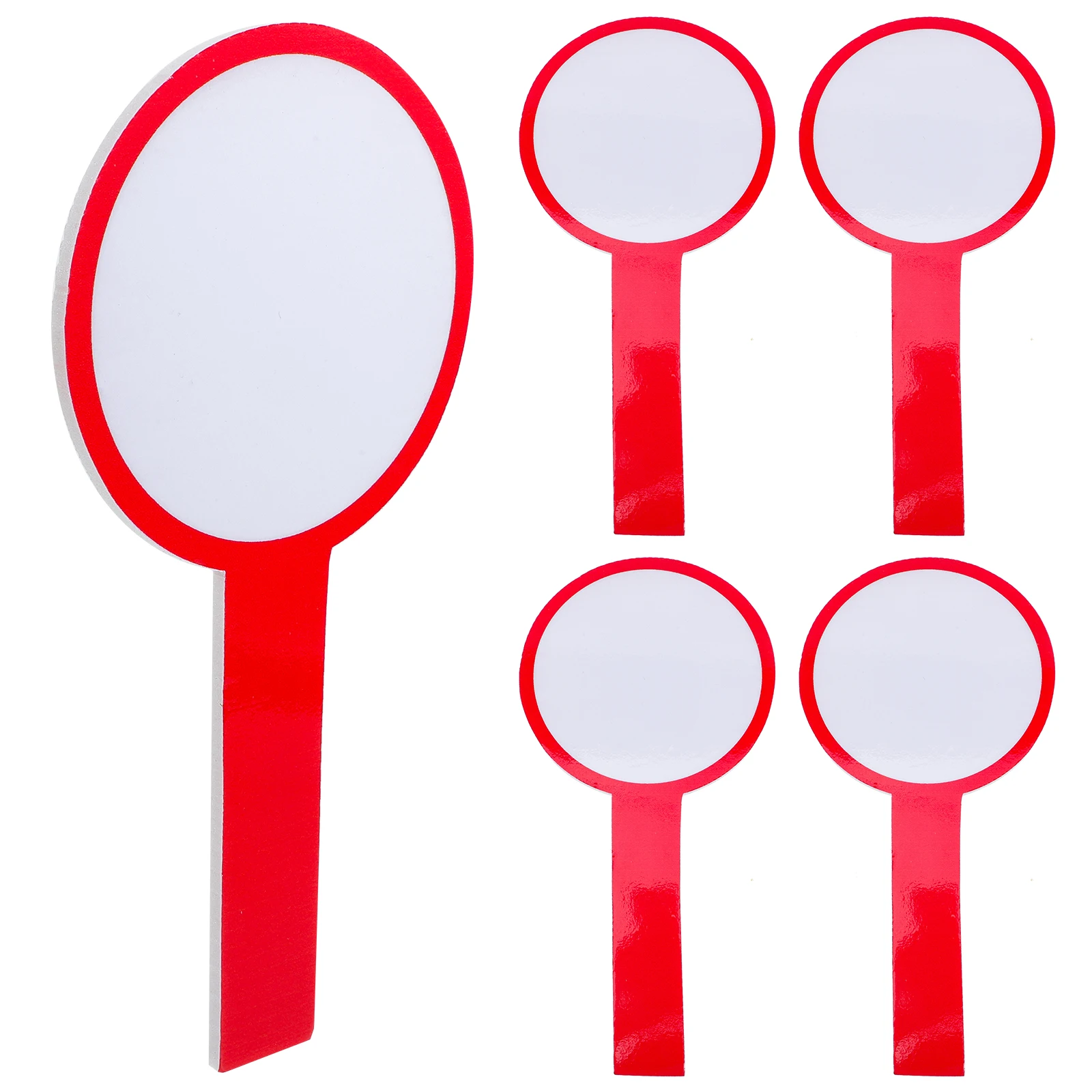 4 قطعة لوحة النتائج فارغة المحمولة لوحات المسح الجاف للطلاب يده السبورات الفصول الدراسية مكتب التسجيل الإجابة المجاذيف #2