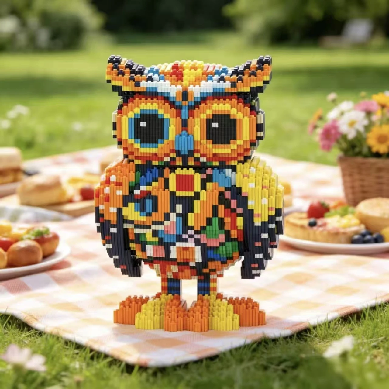 2,500 pieces of colorful owl building blocks, decorations for school events, perfect for Halloween, Christmas, and gifts for boy