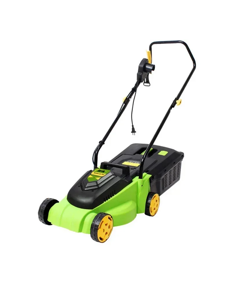 220V/1600W High-power Commercial Electric Lawn Mower Lawn Machine Small Lawn Mower Multi-function Hand-push Weeder