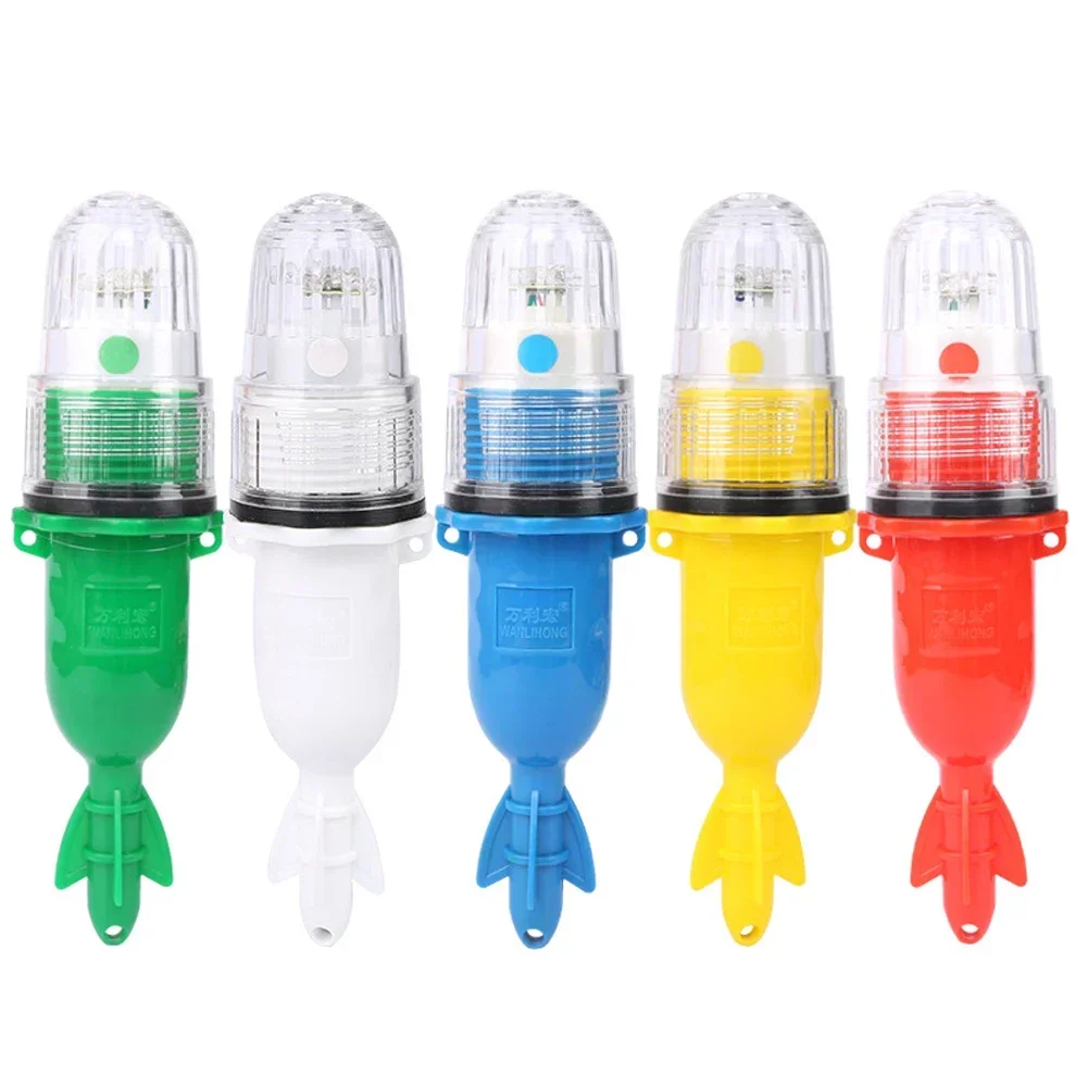 Fishing Light Underwater Net Beacon Buoy Signal Light Indicator Light Lures Fish Finder Lamp Flashing Double Flash Lamp