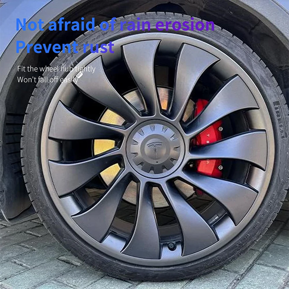 21 بوصة غطاء محور التوربينات غطاء الاطارات حافة التصحيح ل نموذج Y 2021-2023 حماة ABS حافة حامي 2024 اكسسوارات