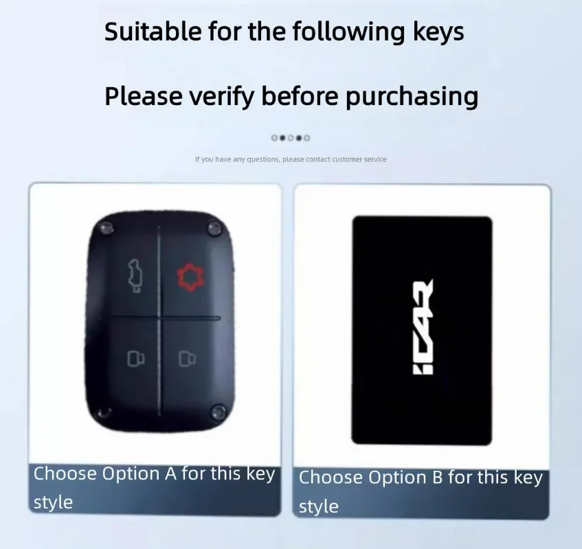 NFC Card Cover for Chery ICAR V27 (New Energy), Heavy Duty Metal KeyCase Shell with Keychain, Anti-Bend & Scratch Proof