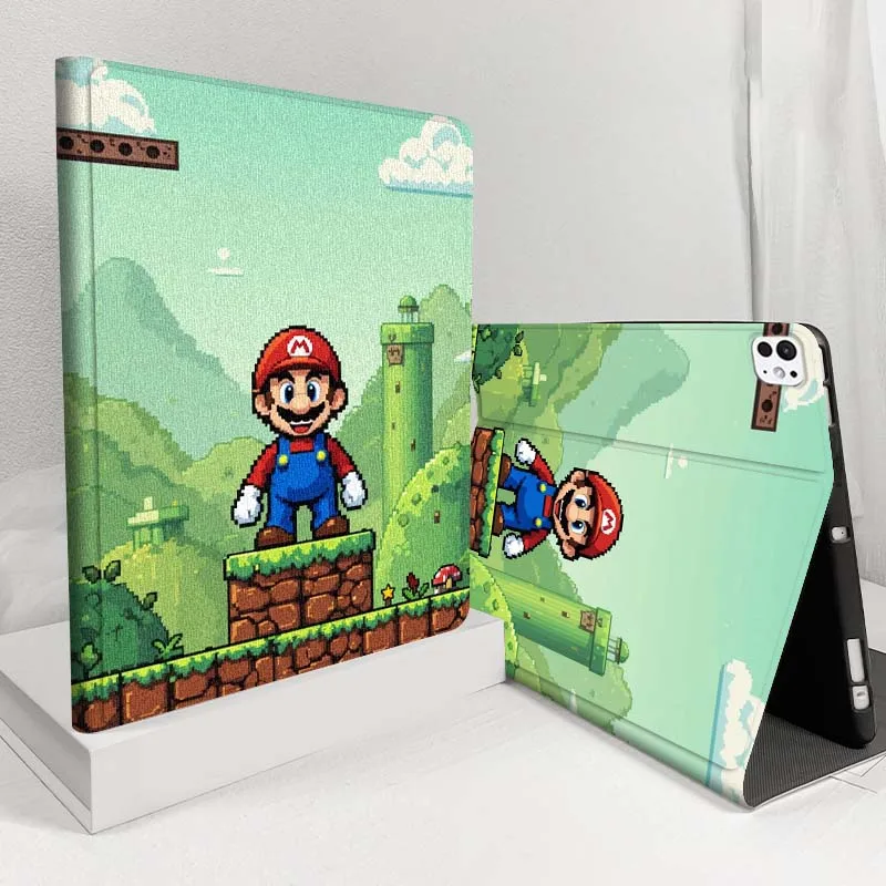 

Cartoon M-Marios Cool For iPad Pro Air 5 4 3 13 11 8 7 6 5 10th 7th 6th 10.5 12.9 10.9 Tablet Case