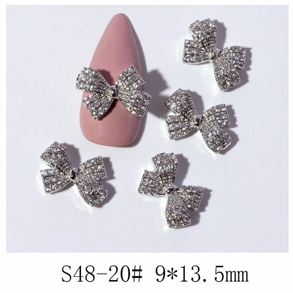 

Bowknots Crystal Glass Stone Diamond Charms DIY Nail Art Decorations Butterfly Nail Jewelry Manicure Tools Bow Nail Rhinestones