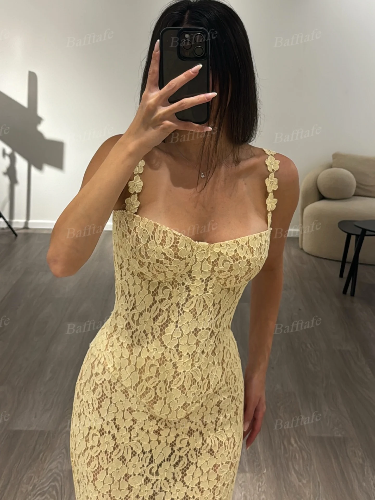 Bafftafe personalizado renda completa sereia vestidos de baile 2 peças alças longo formal festa vestidos de noite vestido de casamento da noiva 2026