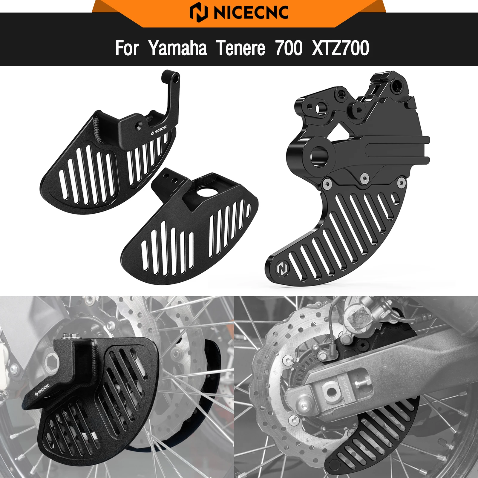 

For Yamaha Tenere700 T7 XTZ 700 2019-2024 Front Rear Brake Disc Guard Protector TENERE 700 T700 XTZ700 Tenere 700 XTZ700